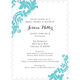 Aqua Damask Invitations Image 12 of 12